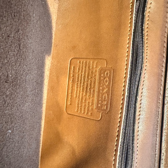 Coach Brown Leather Messenger Bag - Picture 3 of 7